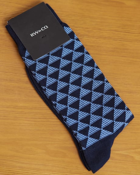 Blue Triangle Socks