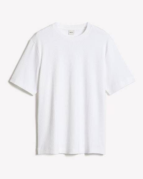 T-Shirt C&ocirc;tel&eacute; &agrave; Manches Courtes et Col Rond