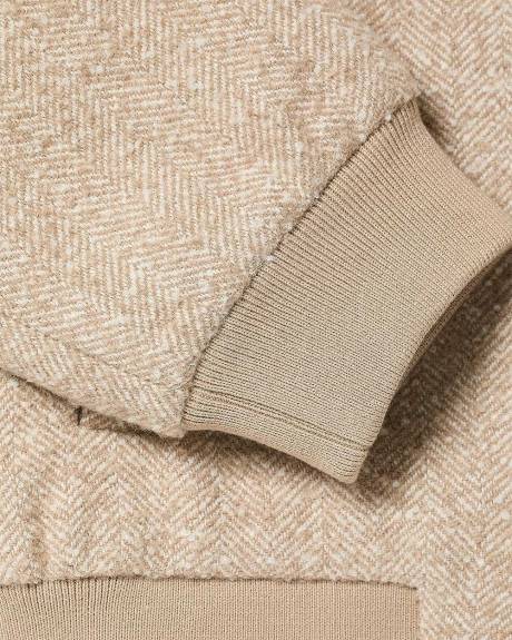 Wool-Blend Bomber Jacket