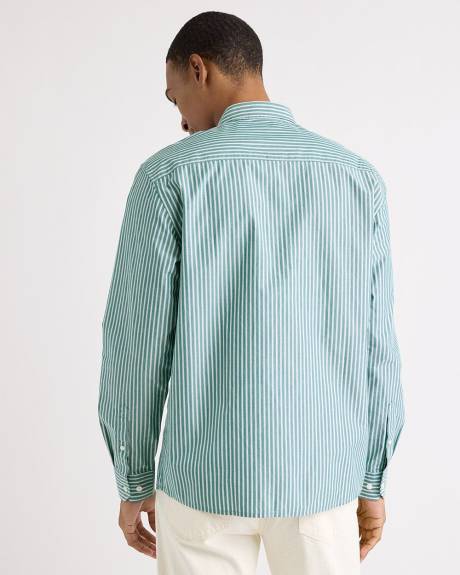 Chemise Ray&eacute;e &agrave; Manches Longues