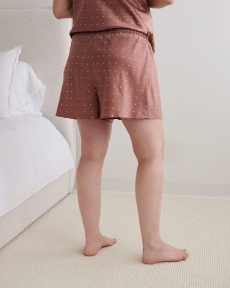Short de Pyjama en Satin à Motif de Pois - Thyme Maternité