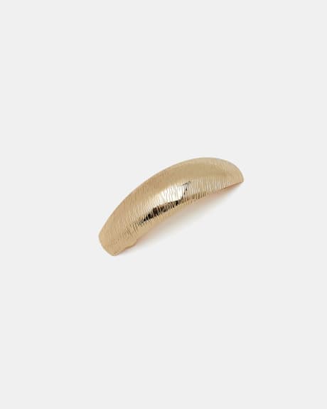 Oversized Brushed Gold Hair Clip