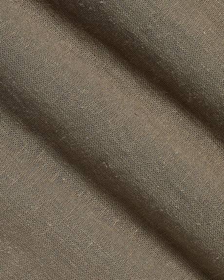 Chemise à Manches Longues en Mélange de Lin