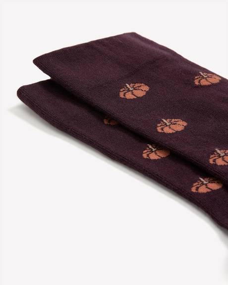 Bas Mi-Mollet avec Citrouilles