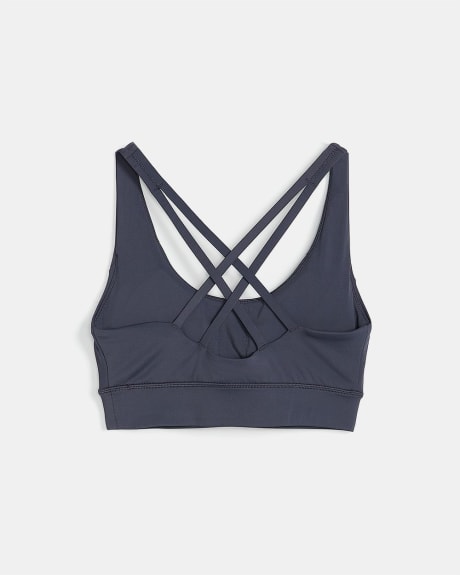 Active360 Scoop-Neck Sports Bra With Cross Straps at Back