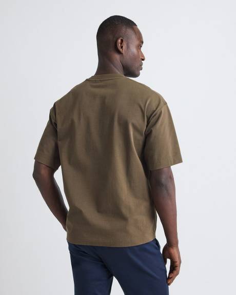 Heavy Oversized Short-Sleeve Crew-Neck Tee