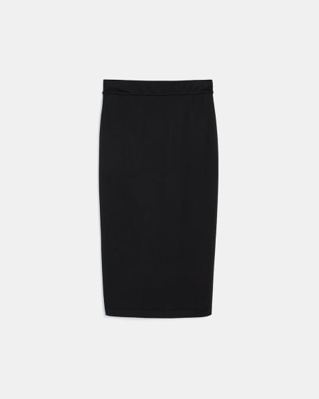 Knit Piqué Pull-On Pencil Skirt