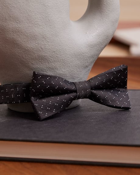 Brown Dotted Bow Tie