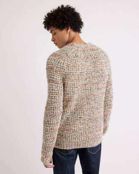 Textured Marled-Wool Sweater