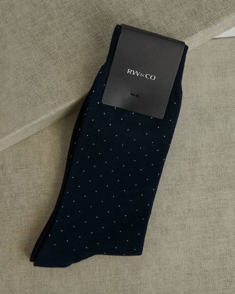 Micro Dot Dress Socks