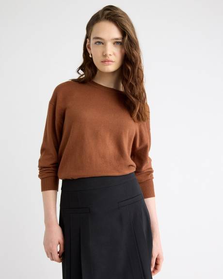Long-Sleeve Crew-Neck Sweater