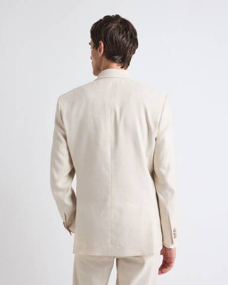 Slim Fit Stretch Linen Blazer