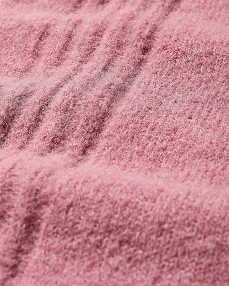 Wool-Blend Cap-Sleeve Crew-Neck Boxy Sweater