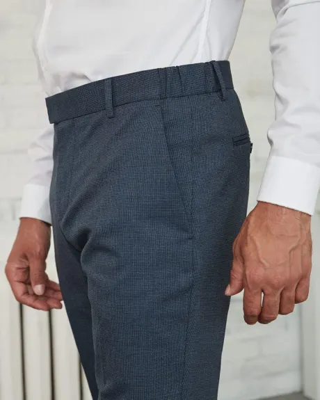 Tailored Fit Blue Check Traveler Pant