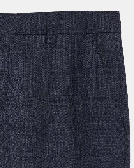 Tailored Fit Checkered Blue City Pant - 32"