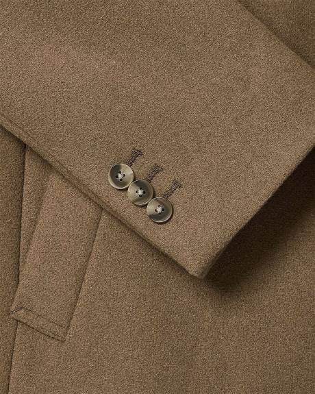 Classic Wool Coat with Tailored Collar