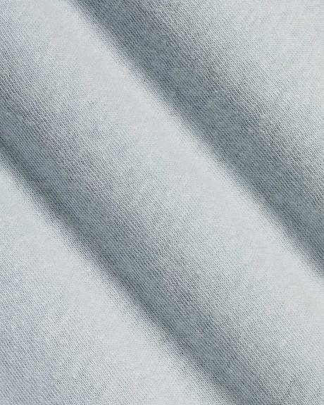 Extended-Sleeve Crew-Neck Top with Ruffles