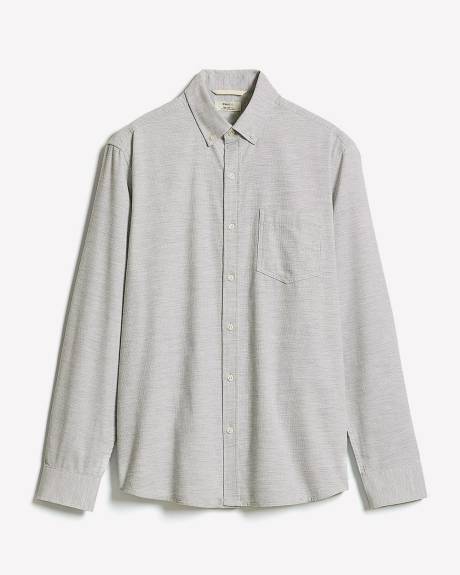 Chemise à Coupe Régulière en Velours Côtelé