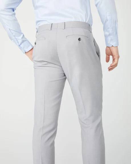 Pantalon de complet Essentiel Coupe étroite extensible gris pâle chiné
