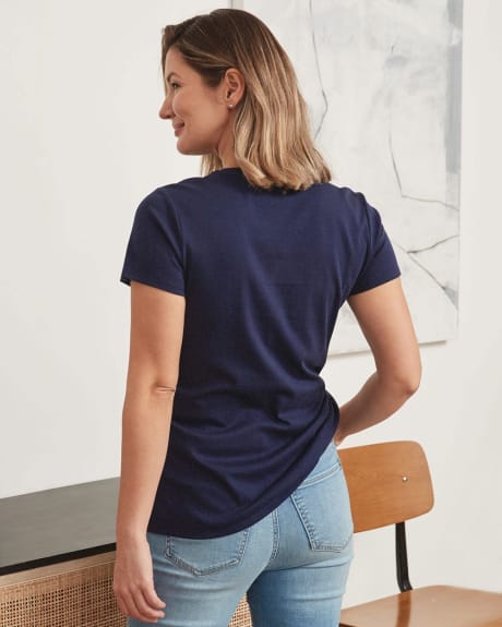 T-Shirt Tunique en Coton Épais