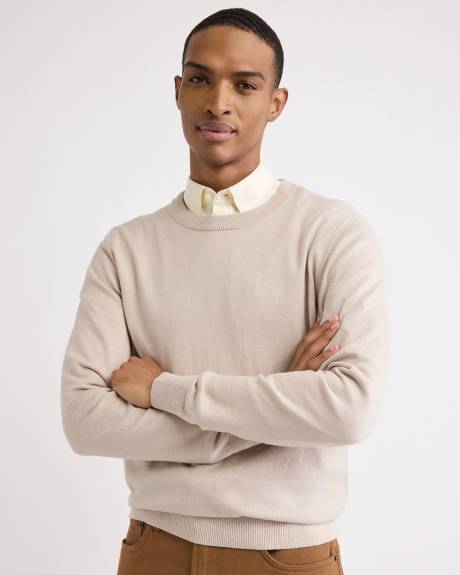 Long-Sleeve Crew-Neck Sweater