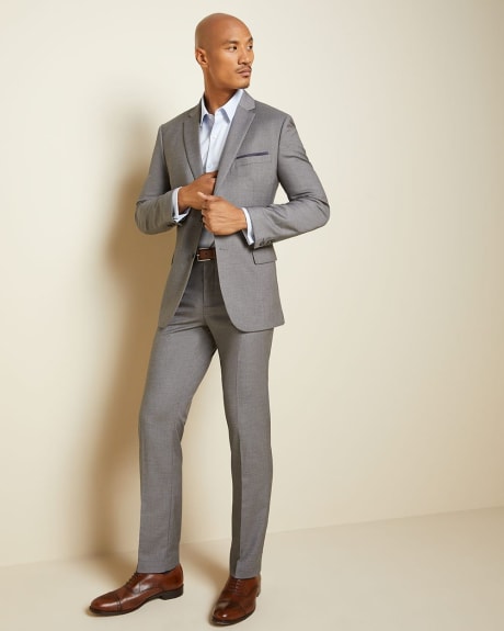 Essential Tailored Fit stretch light grey Blazer