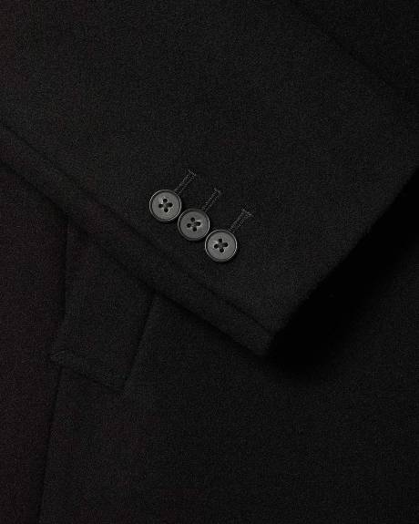 Classic Wool Coat with Tailored Collar