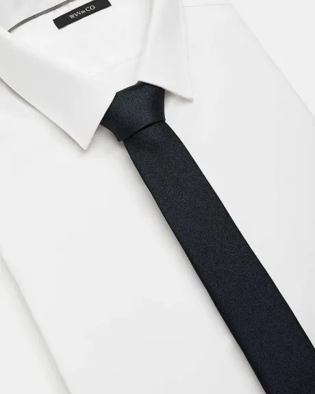 Skinny Textured Silk Tie