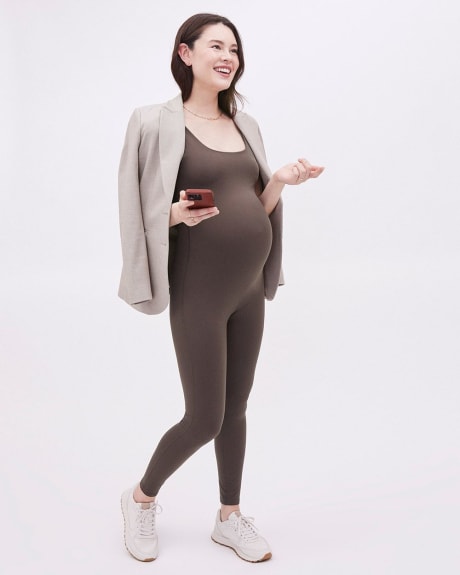 Soft Touch Long Bodycon Jumpsuit - Thyme Maternity