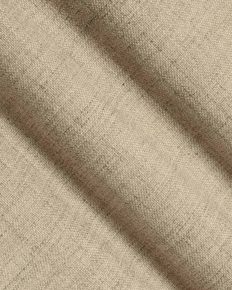 Pantalon Beige &agrave; Jambe Droite et Taille Haute