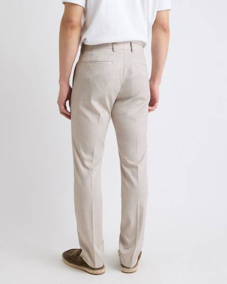 Slim-Fit Stone Suit Pant