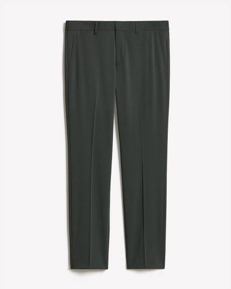 Slim-Fit Dark Green Suit Pant