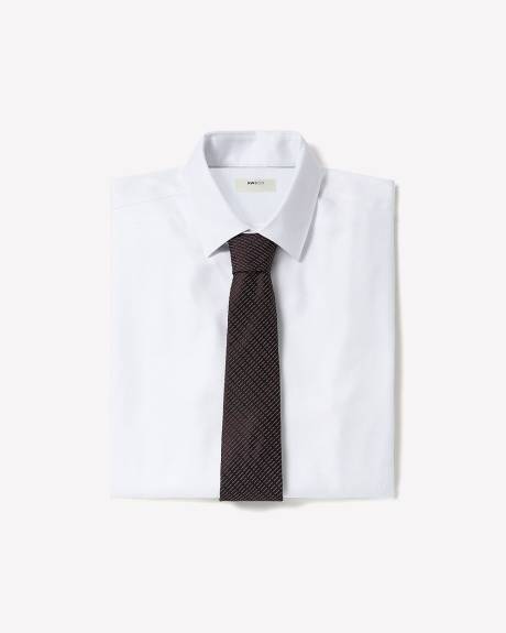 Slim-Fit White Dress Shirt