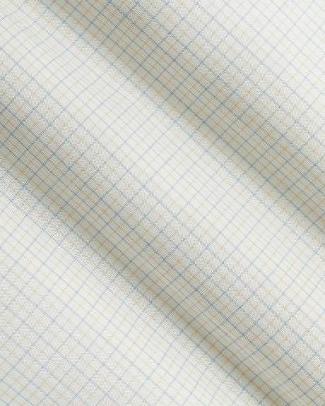 Elbow-Sleeve Crew-Neck Blouse with Self-Ties