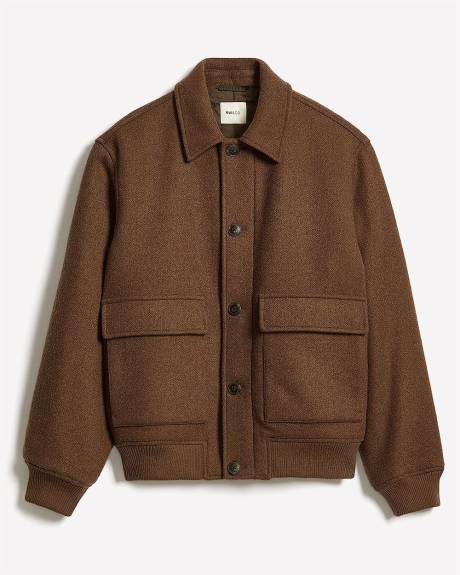 Herringbone Wool-Blend Jacket