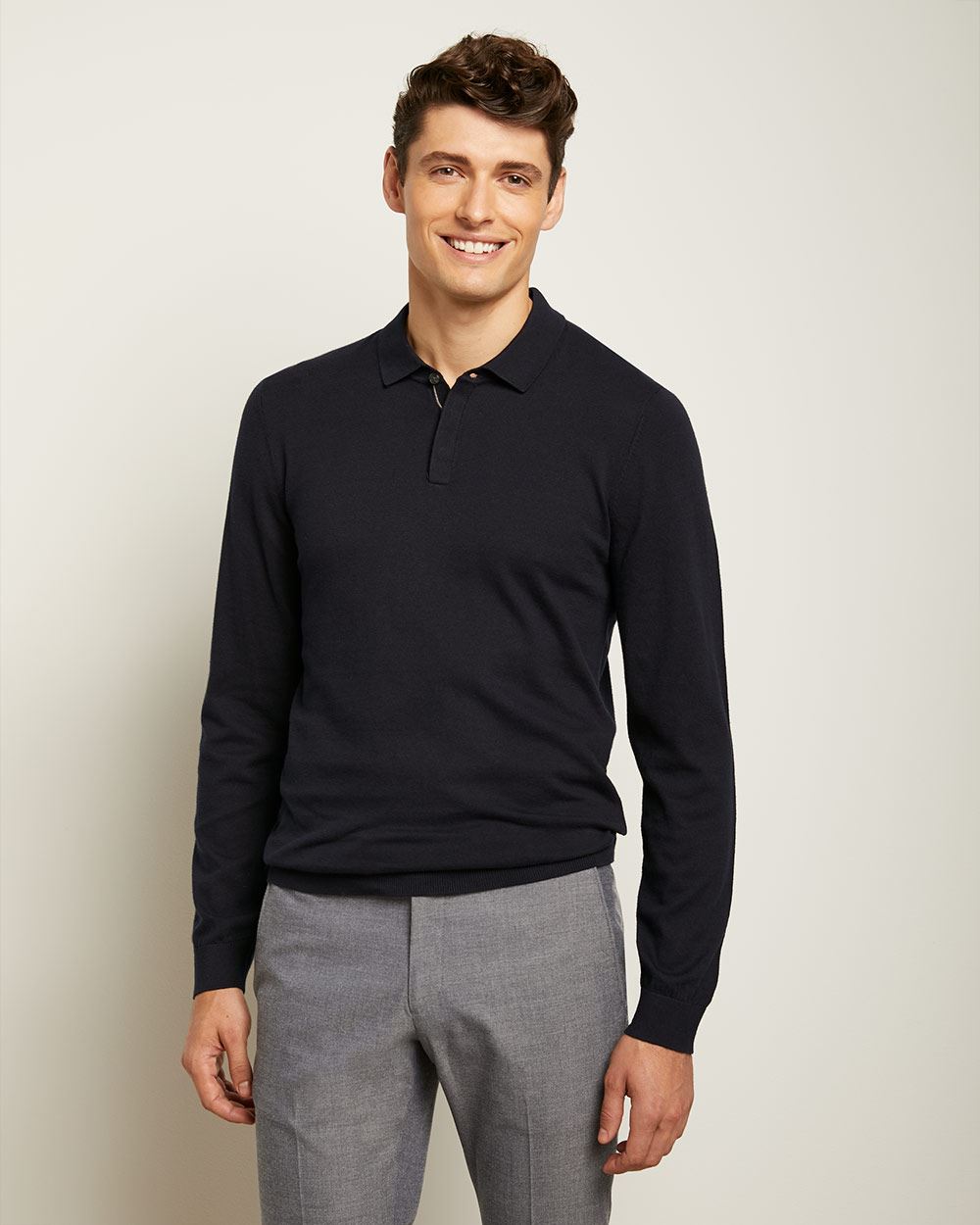 Long Sleeve Polo Sweater | RW&CO.