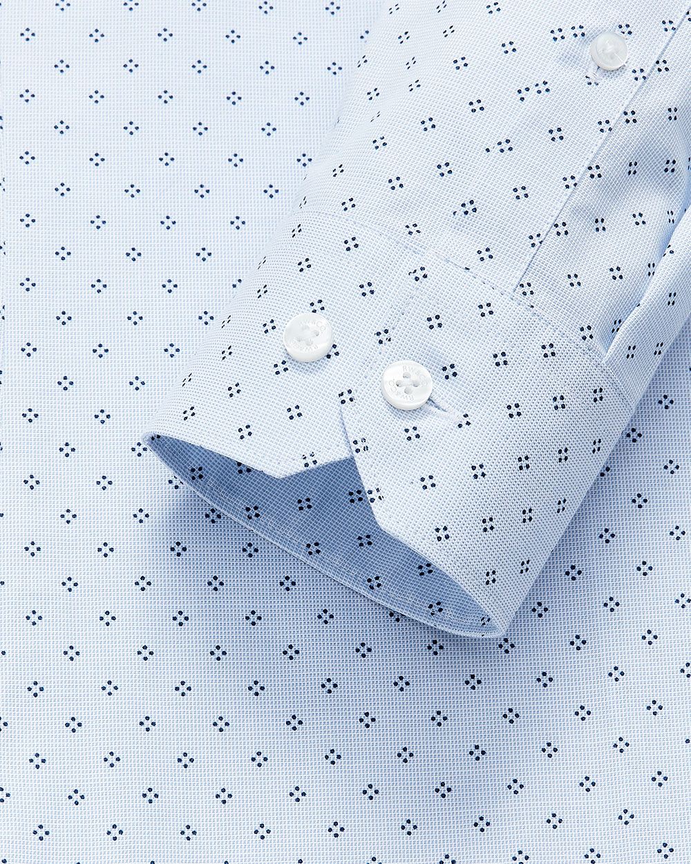 Micro Geometric Pattern Dress Shirt