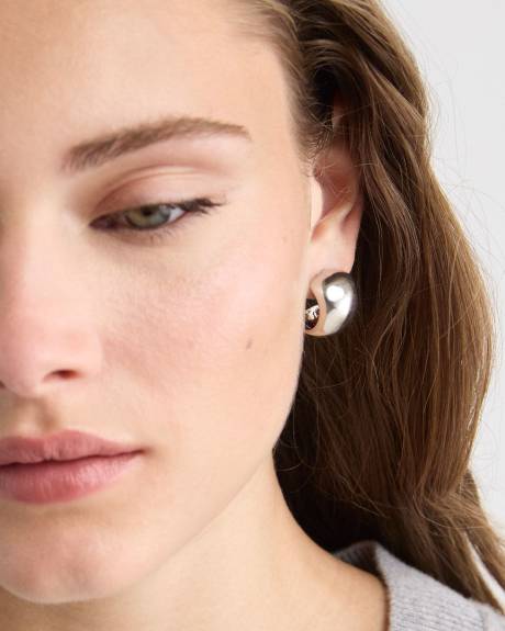Dome Hoop Earrings