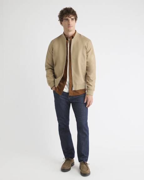 Brushed Twill Bomber Jacket