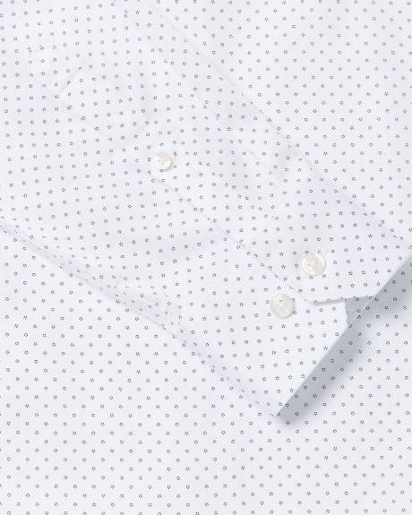 Chemise Habillée à Coupe Étroite à Micro Imprimé Géométrique