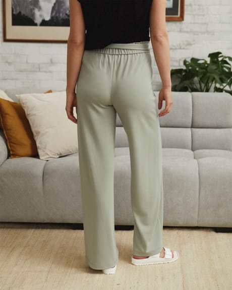 Pantalon Extensible à Jambe Large Longue - 31"