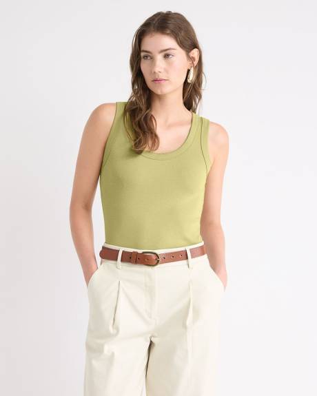 Scoop-Neck Cami with Wide Straps