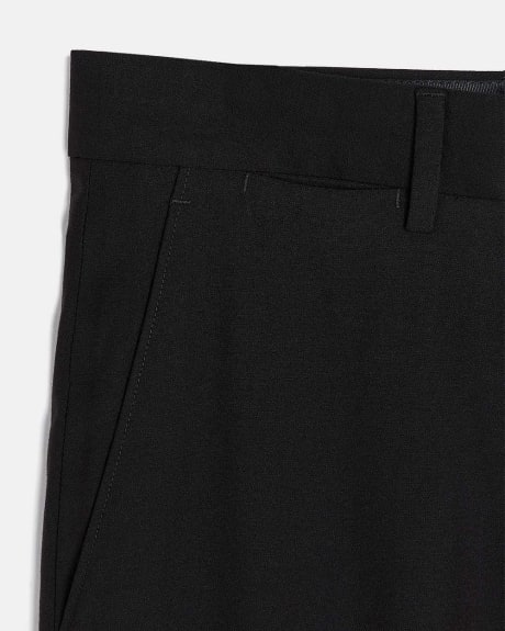Essential Black Wool-Blend Suit Pant