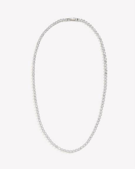 Tennis Necklace with Cubic Zirconias