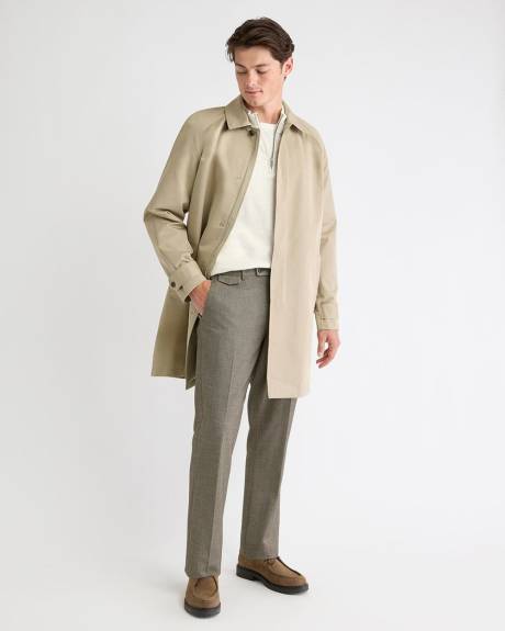 Tailored-Fit Herringbone City Pant
