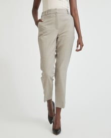 Slim Curvy Ankle Pant with Side Slit - 28"