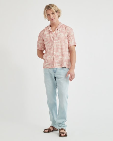 Gender-Neutral Scribble Print Short-Sleeve Shirt