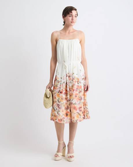 Sleeveless Midi Cocktail Dress