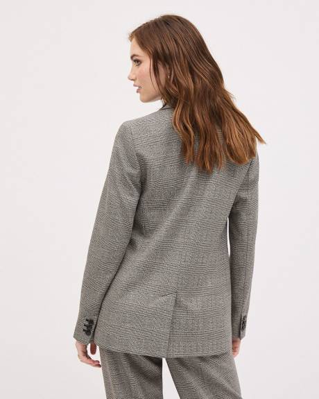 Double-Breasted Open Blazer