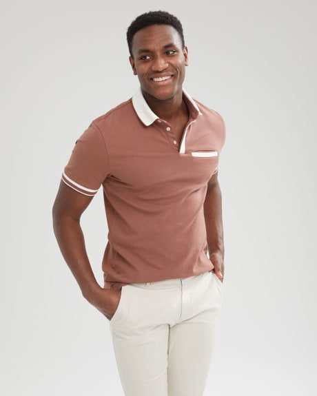 Short Sleeve Polo with Contrast Trims